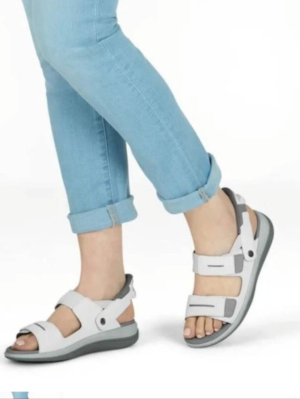 Orthofeet Calypso - Women's Hands-Free Sandals Sz 9 White